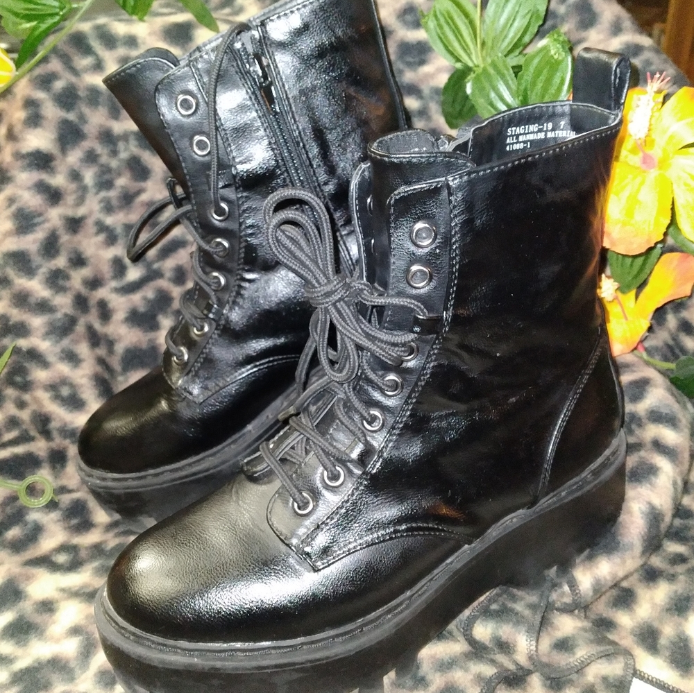 Bamboo Black Boots